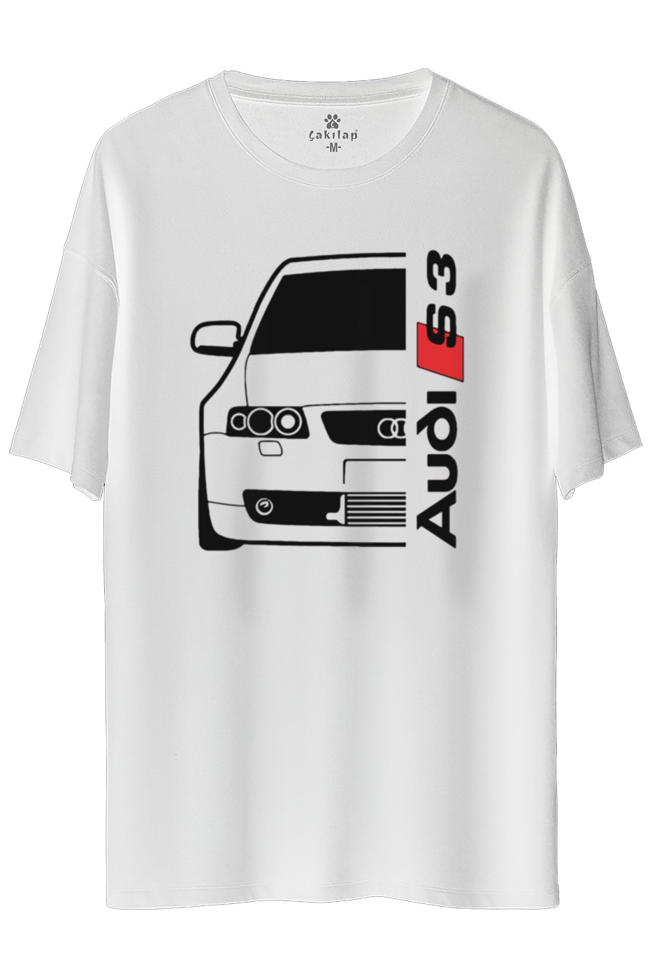 Audi A3 Mk1 Baskılı Oversize Tişört