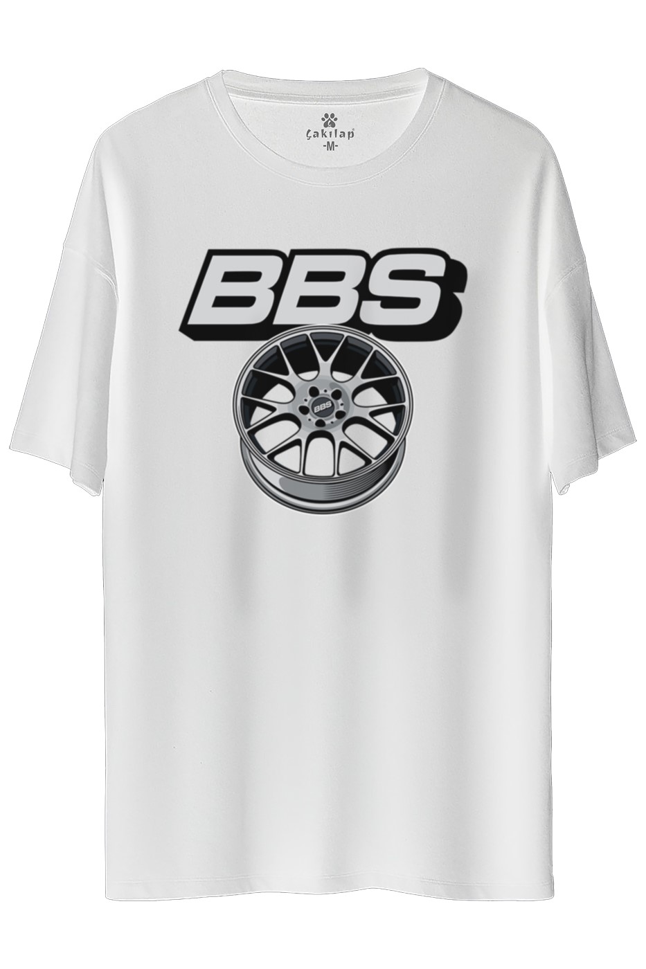 Bbs Jant Baskılı Oversize Tişört