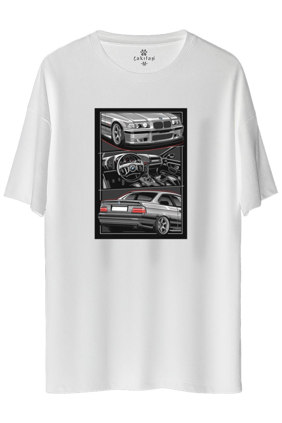 Bmw E36 Baskılı Oversize Tişört