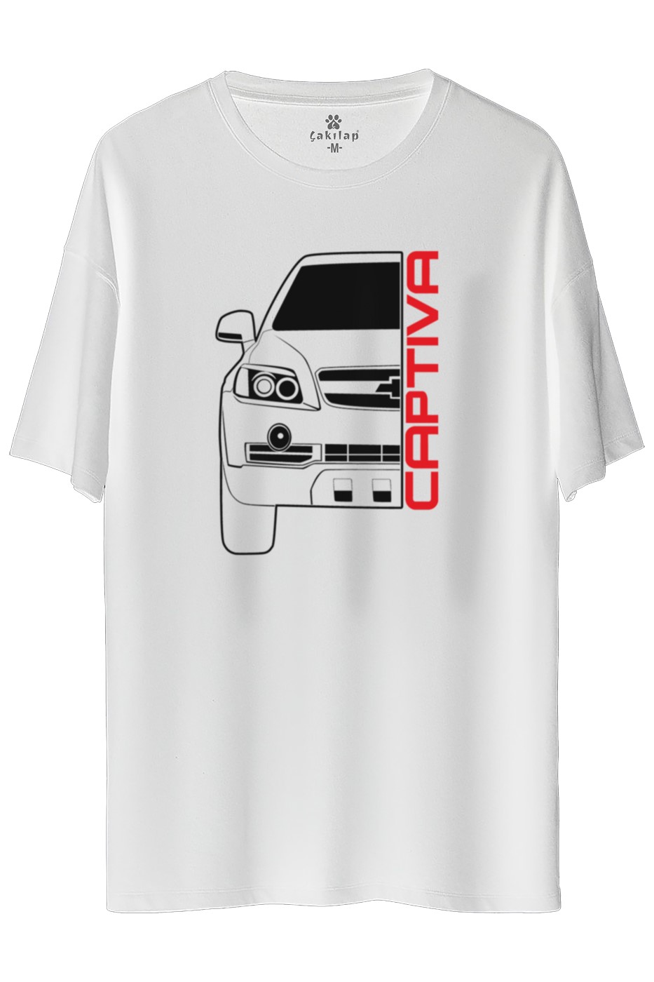 Chevrolet Captiva Baskılı Oversize Tişört