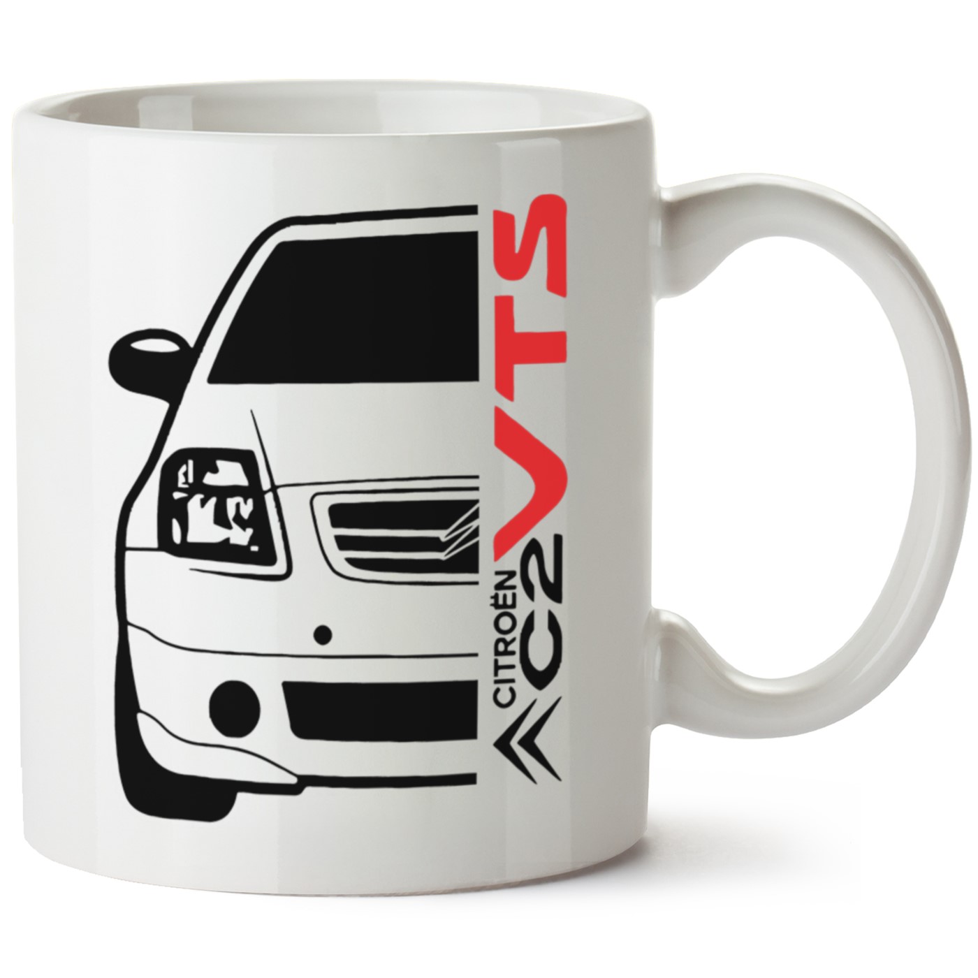 Citroen C2 Baskılı Porselen Kupa Bardak