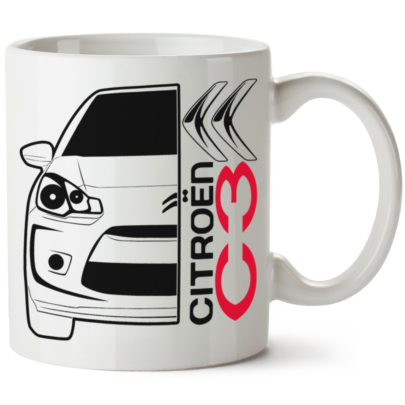 Citroen C3 Baskılı Porselen Kupa Bardak