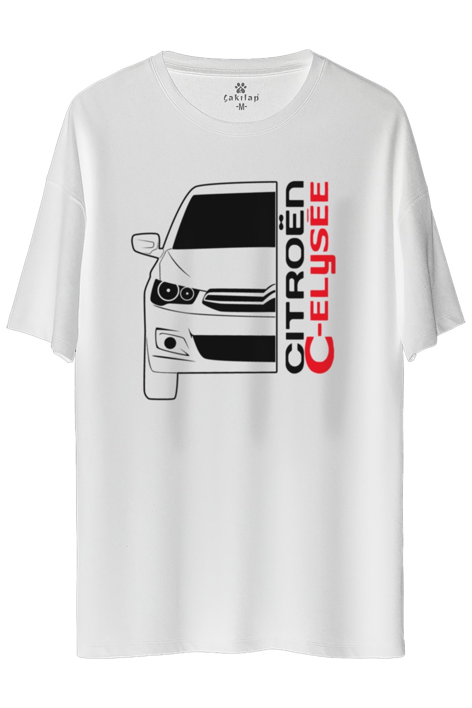 Citroen Elyyse Baskılı Oversize Tişört