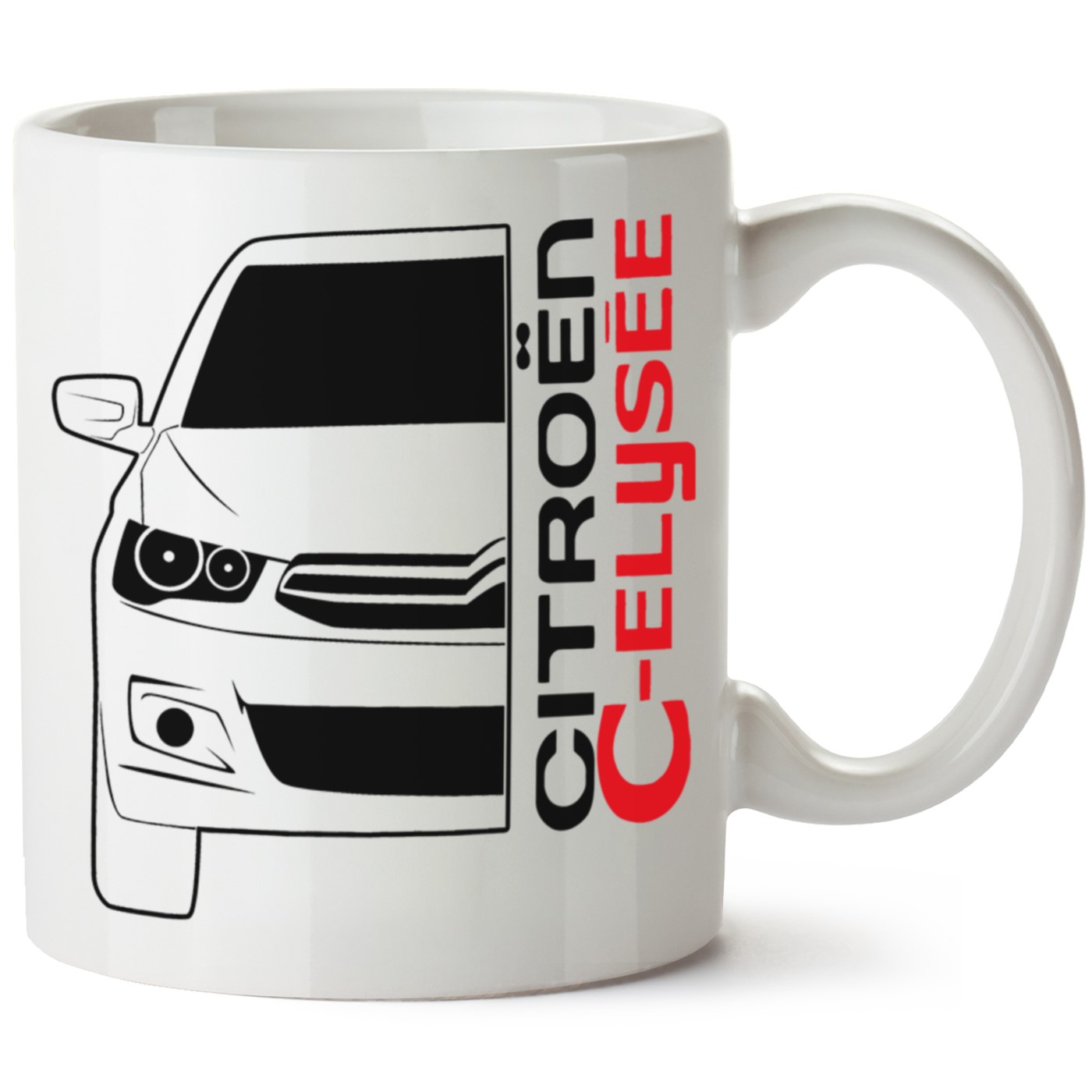 Citroen Elyyse Baskılı Porselen Kupa Bardak