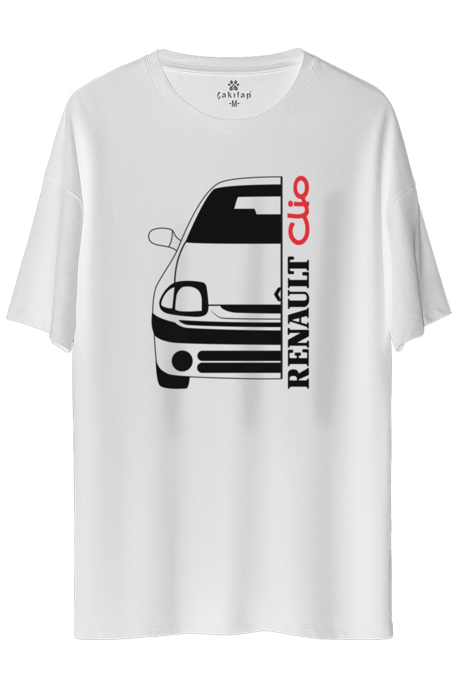 Renault Clio 1 Baskılı Oversize Tişört