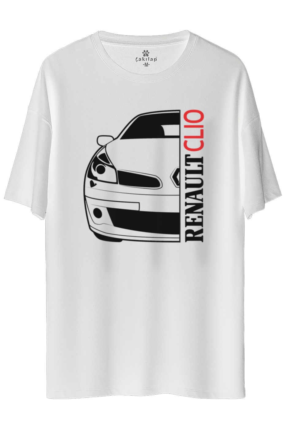 Renault Clio 3 Baskılı Oversize Tişört