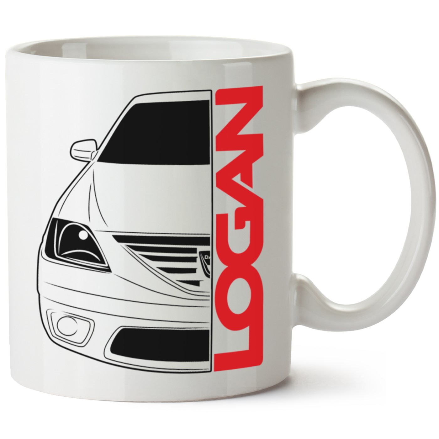 Dacia Logan Baskılı Porselen Kupa Bardak