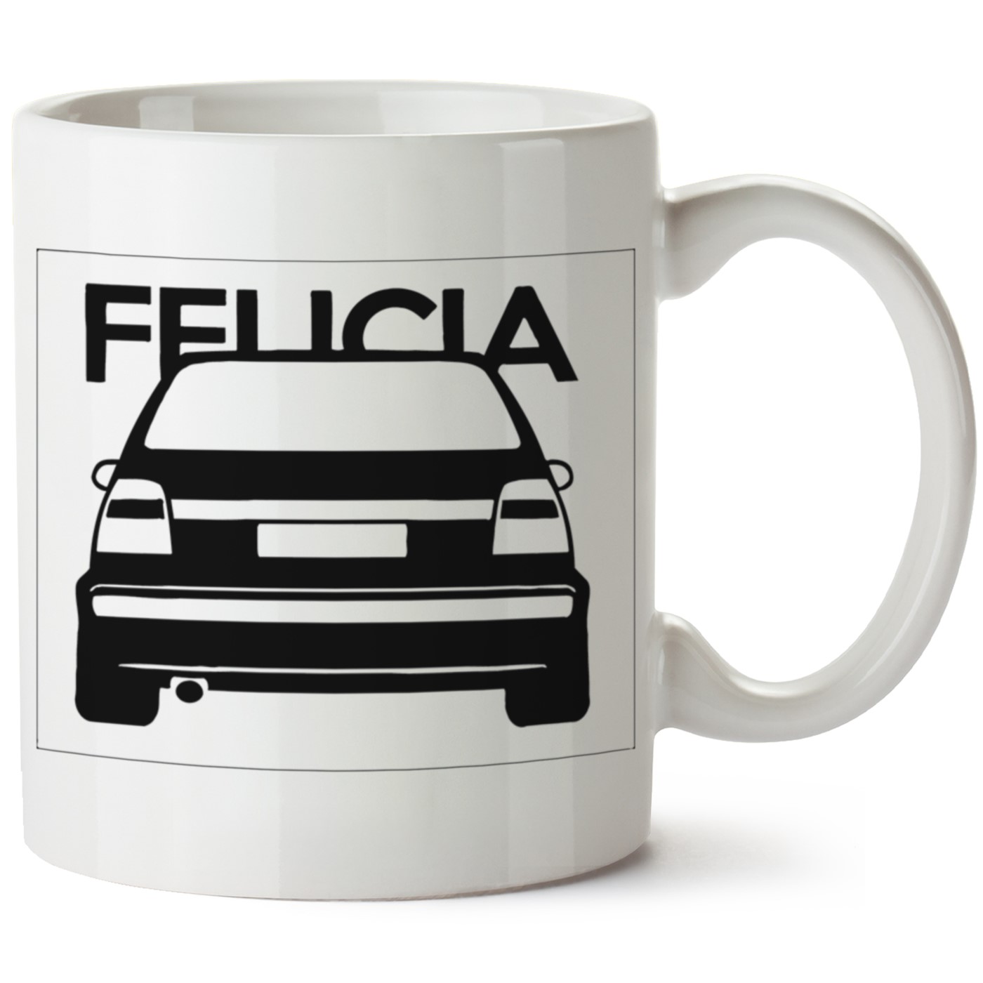 Skoda Felicia Baskılı Porselen Kupa Bardak