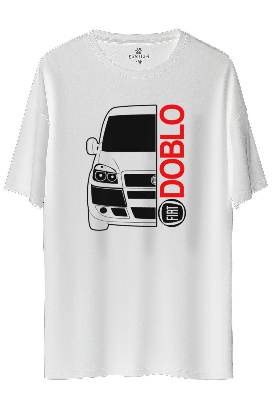 Fiat Doblo  Baskılı Oversize Tişört
