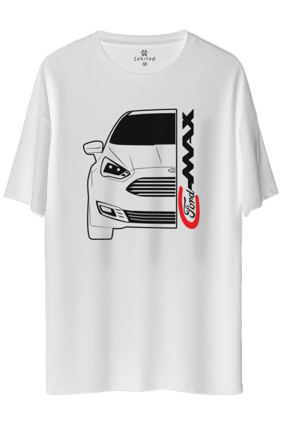Ford Cmax Baskılı Oversize Tişört