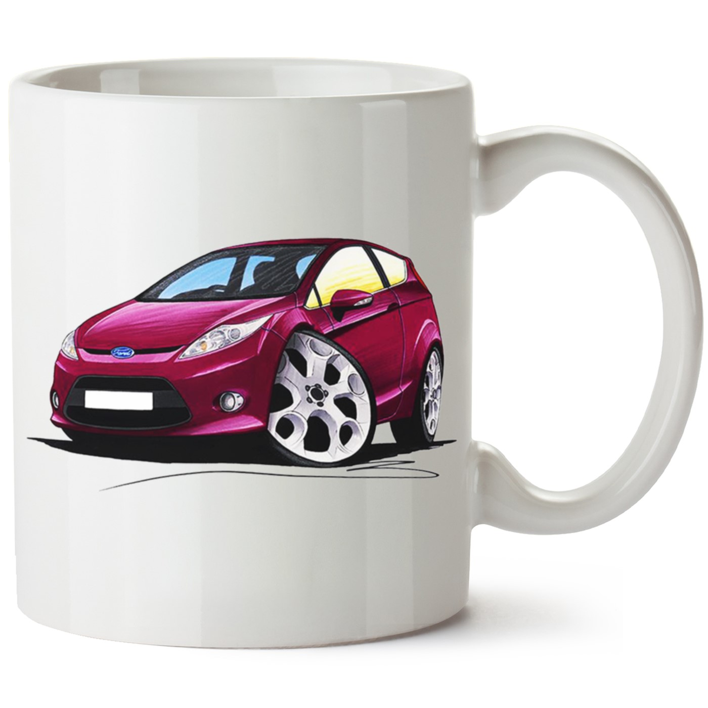 Ford Fiesta Mk7.5 Baskılı Porselen Kupa Bardak