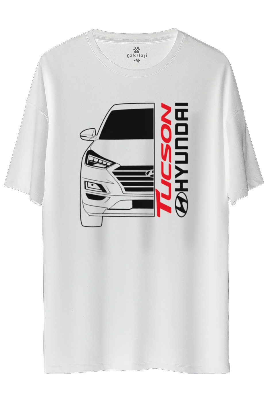 Hyundai Tucson Baskılı Oversize Tişört
