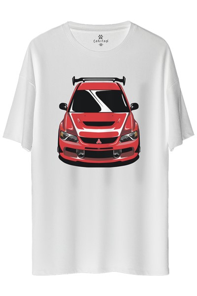 Mitsubishi Evo 9 Baskılı Oversize Tişört