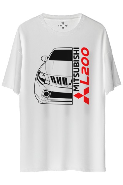 Mitsubishi L200 Baskılı Oversize Tişört