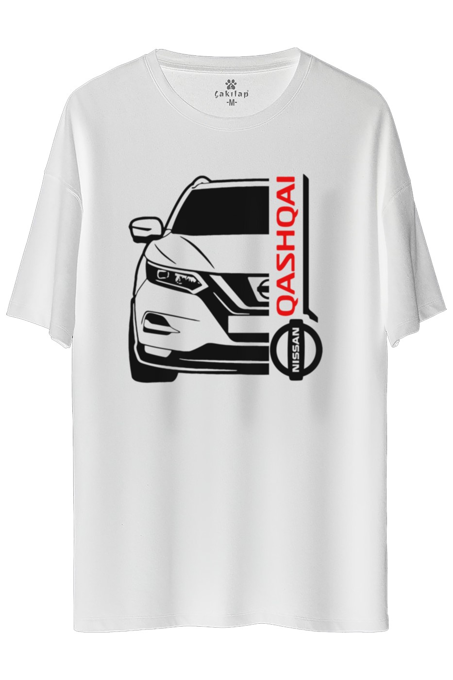 Nissan Qashqai Baskılı Oversize Tişört