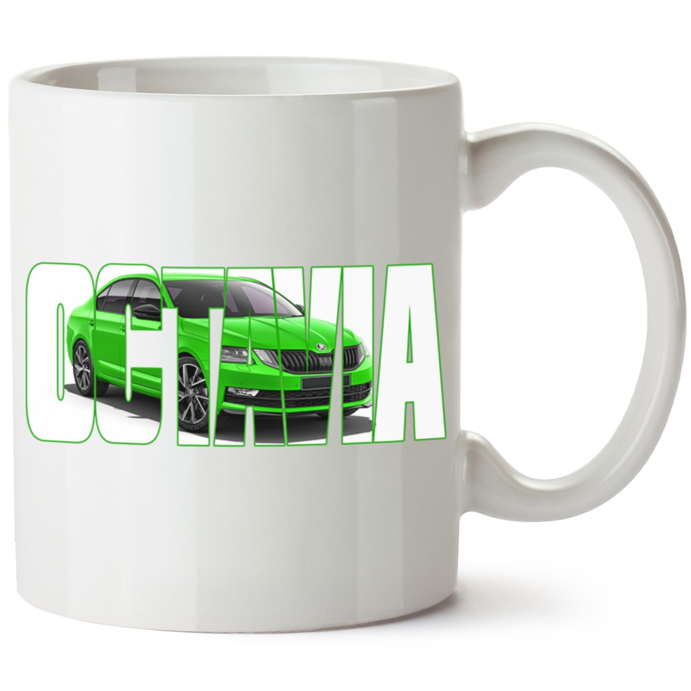 Skoda OctaviaA7 Baskılı Porselen Kupa Bardak