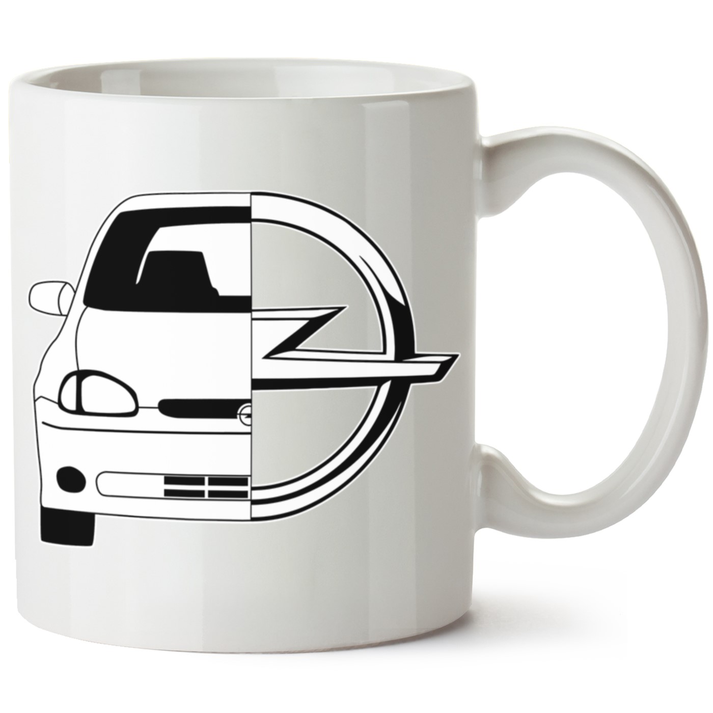 Opel Corsa B Baskılı Porselen Kupa Bardak