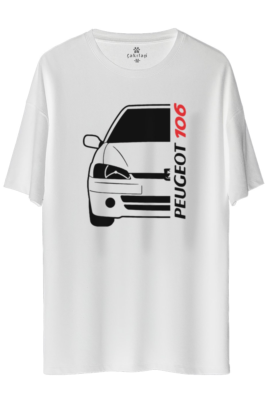 Peugeot 106 Baskılı Oversize Tişört