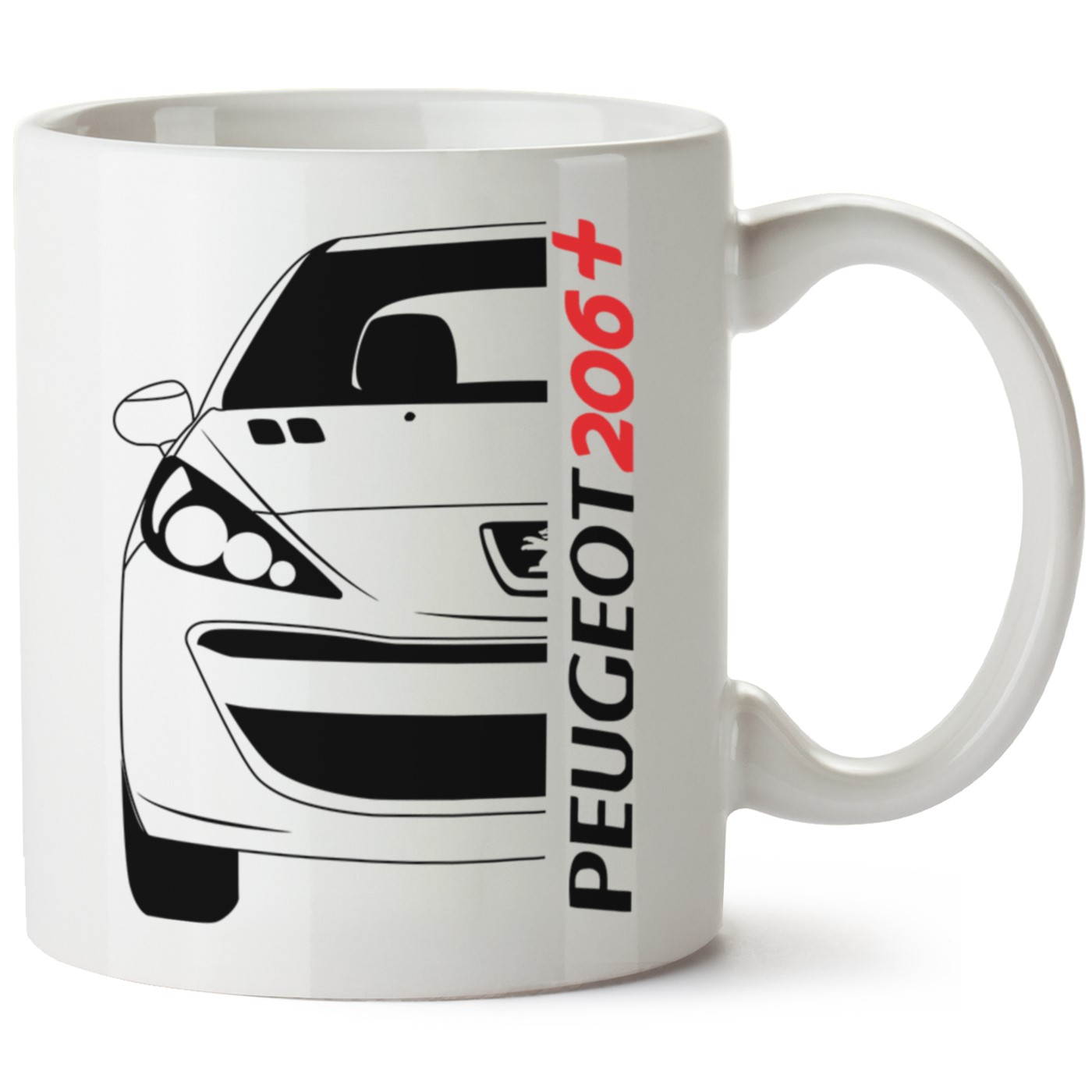 Peugeot 206 Plus Baskılı Porselen Kupa Bardak