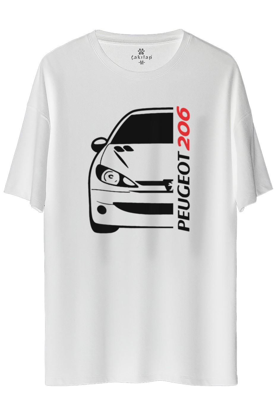 Peugeot 206 Baskılı Oversize Tişört