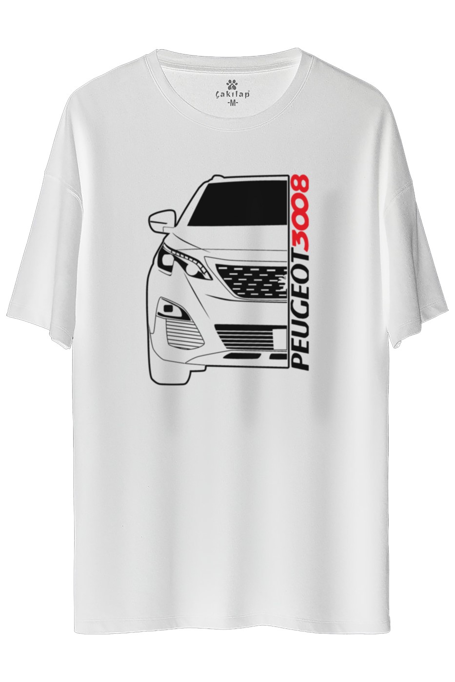 Peugeot 3008 Baskılı Oversize Tişört