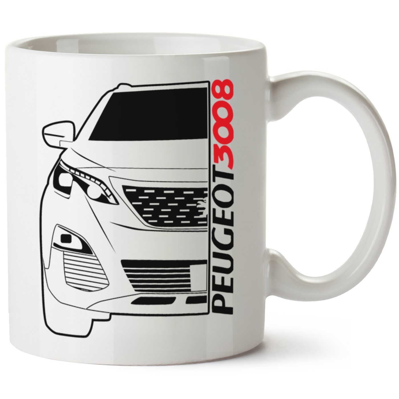 Peugeot 3008 Baskılı Porselen Kupa Bardak