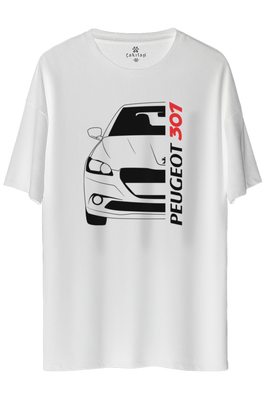 Peugeot 301 Baskılı Oversize Tişört