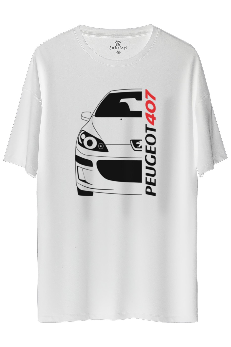 Peugeot 407 Baskılı Oversize Tişört