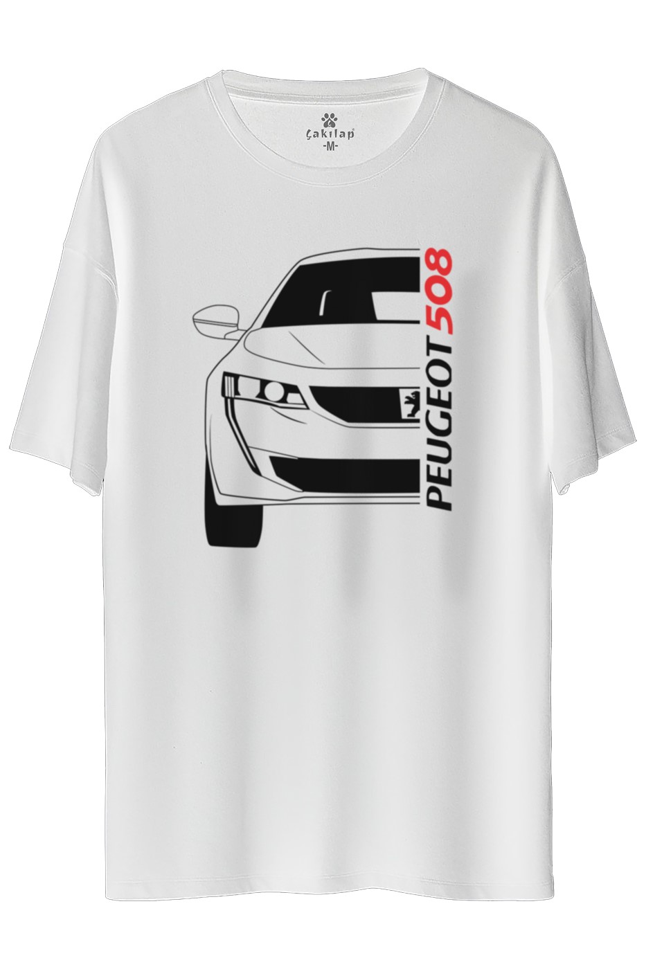 Peugeot 508 Baskılı Oversize Tişört