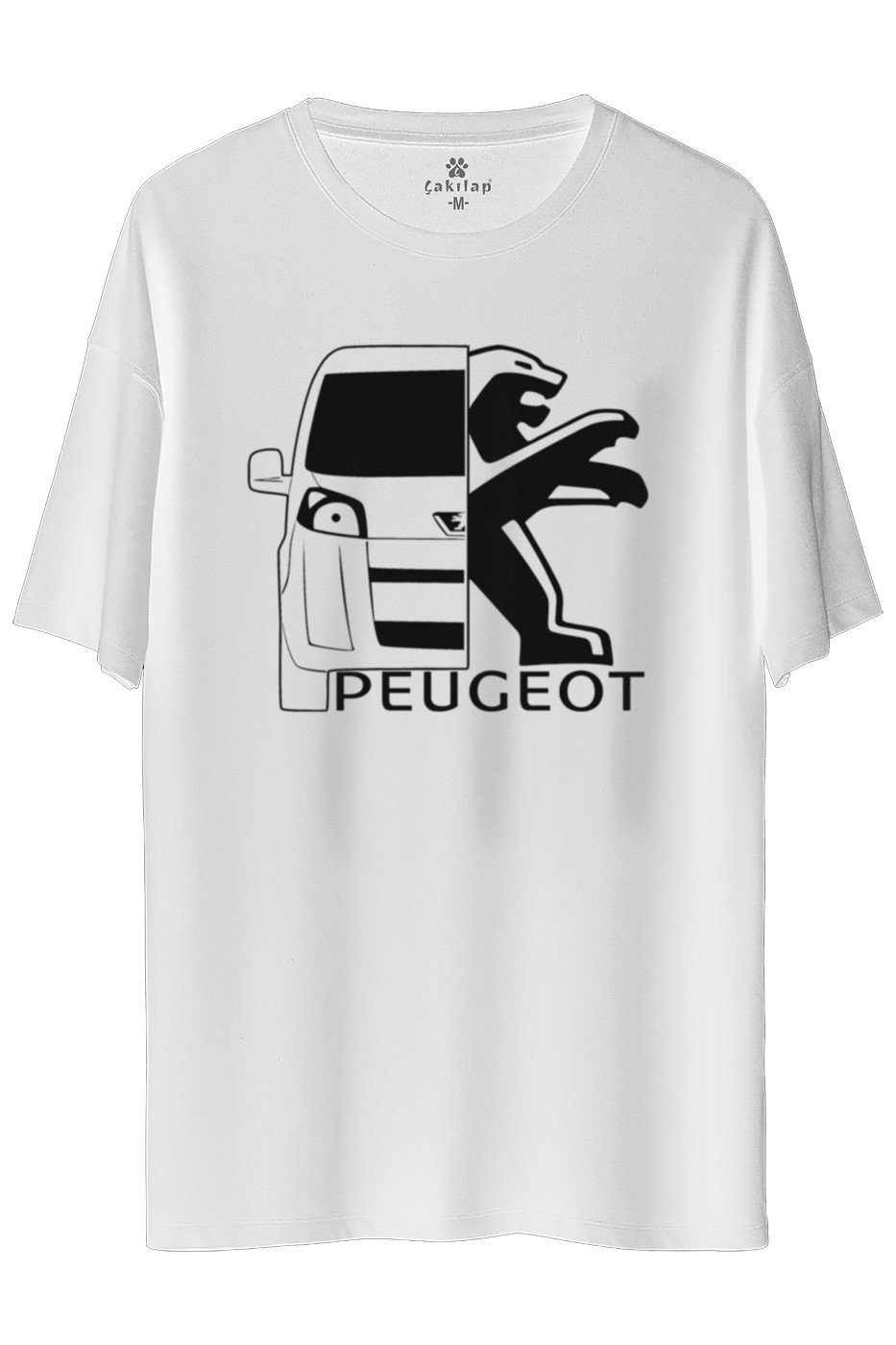 Peugeot Bipper Baskılı Oversize Tişört