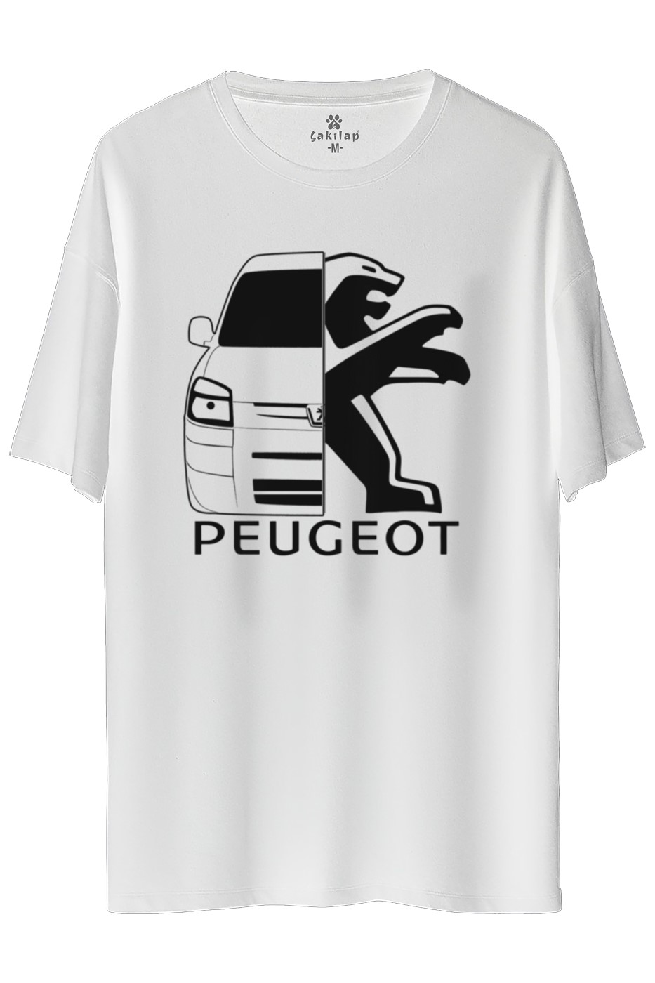 Peugeot Partner Baskılı Oversize Tişört