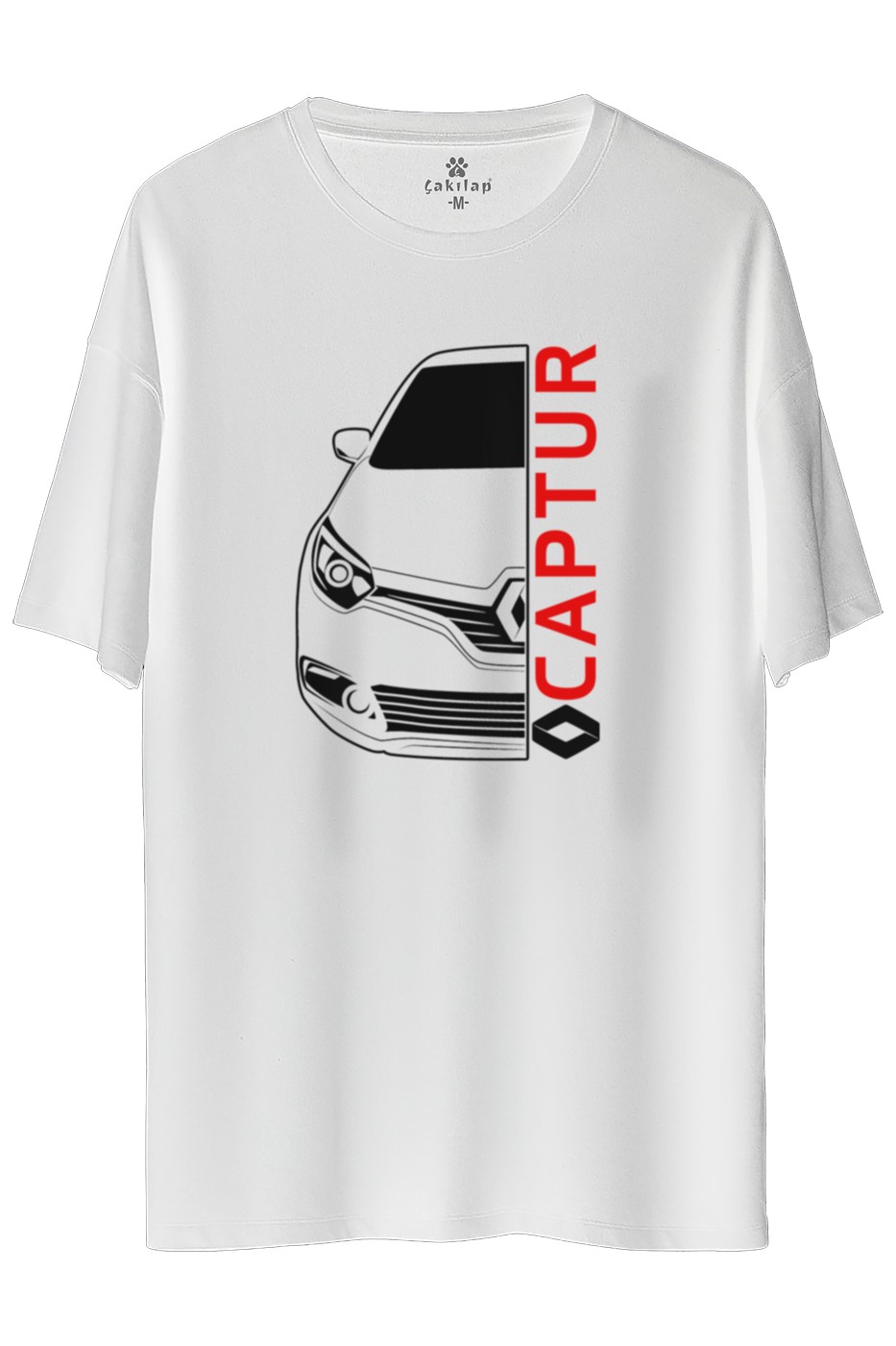 Renault Captur Baskılı Oversize Tişört