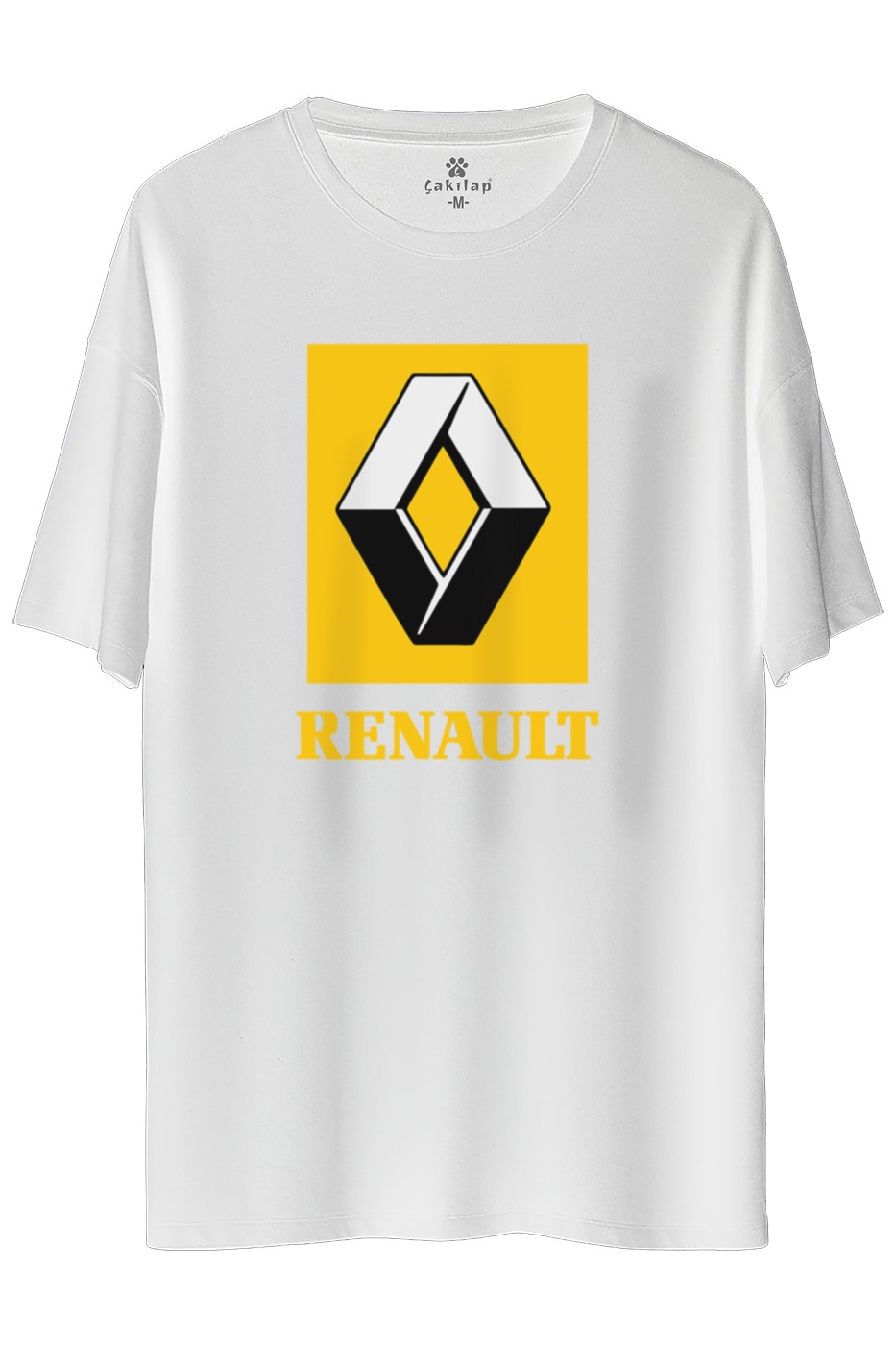 Renault Logo Baskılı Oversize Tişört