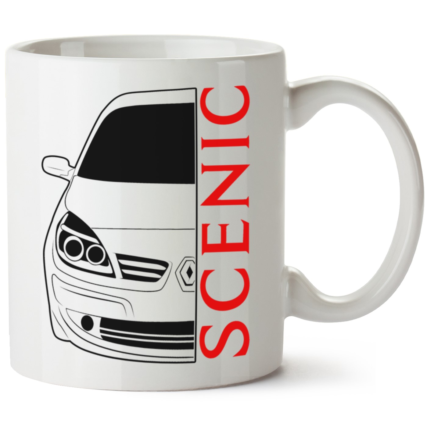 Renault 2cScenic Baskılı Porselen Kupa Bardak