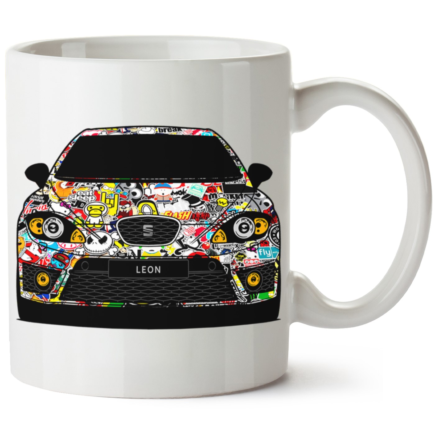 Seat Leon Mk2 Baskılı Porselen Kupa Bardak