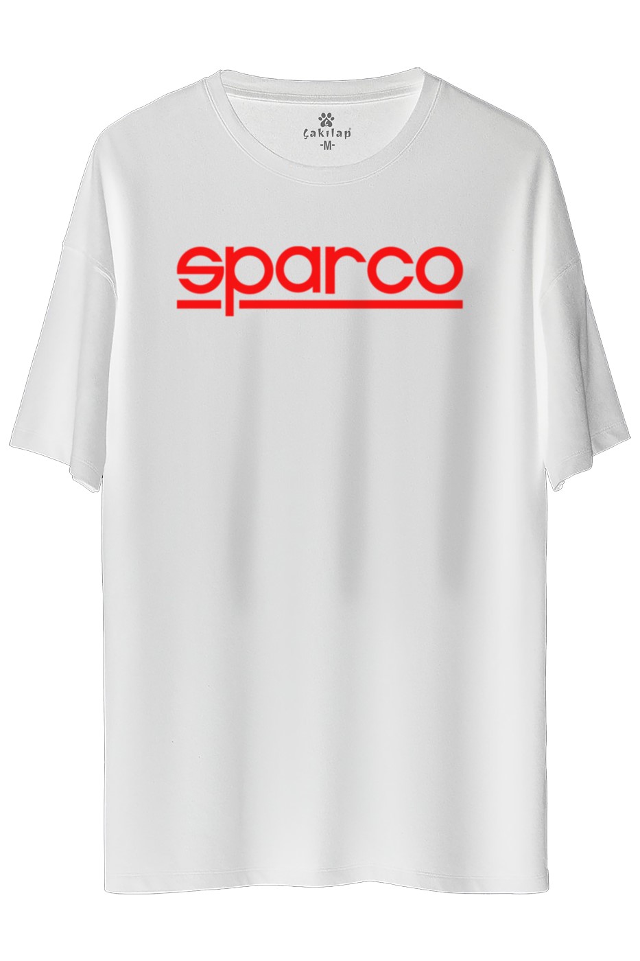SparcoLogo Baskılı Oversize Tişört