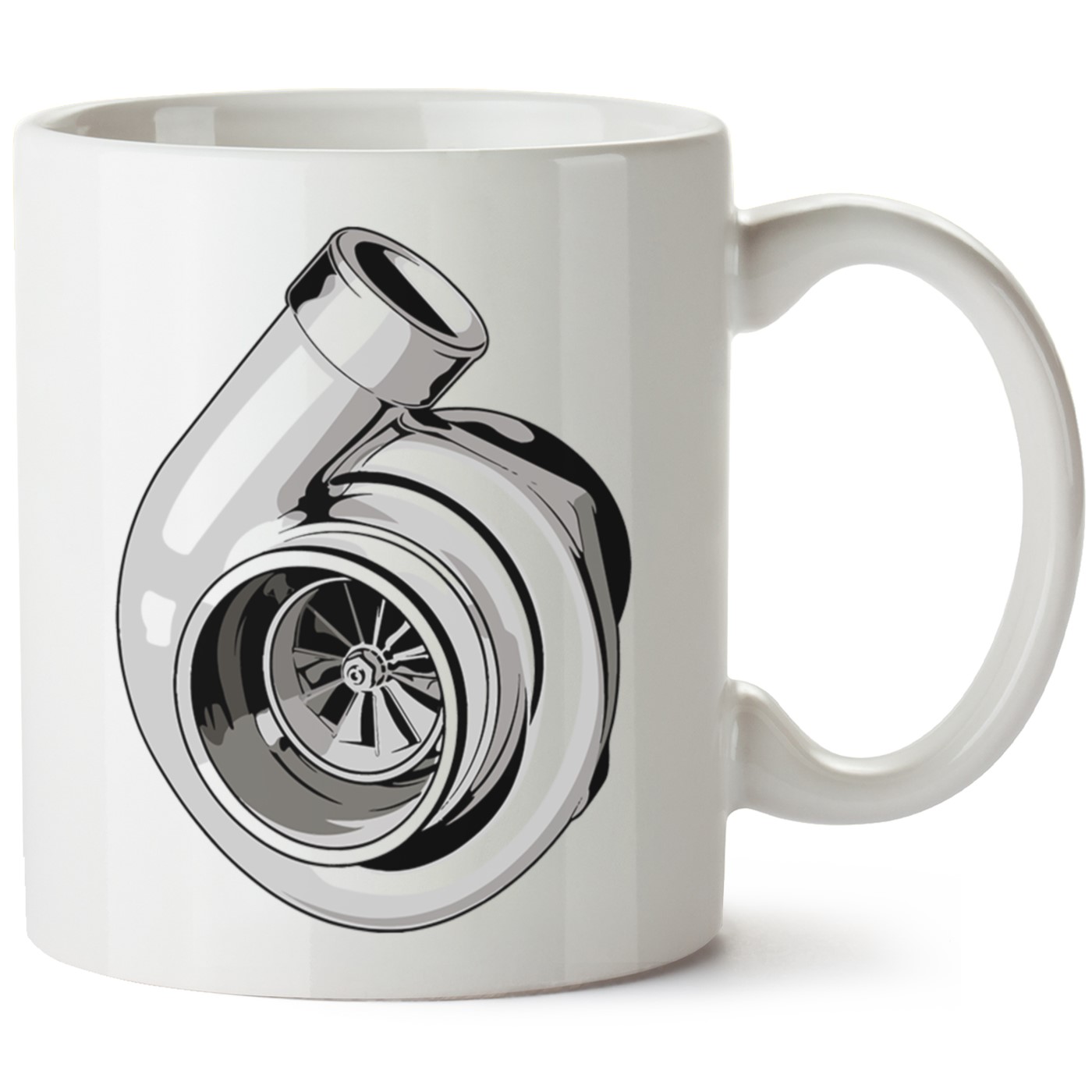 Turbo Baskılı Porselen Kupa Bardak