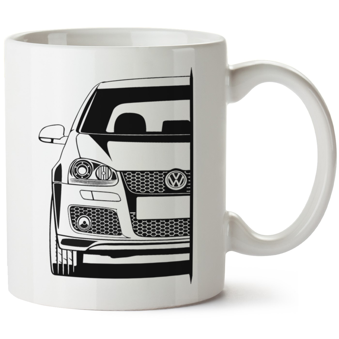 Vw Golf 5 Baskılı Porselen Kupa Bardak