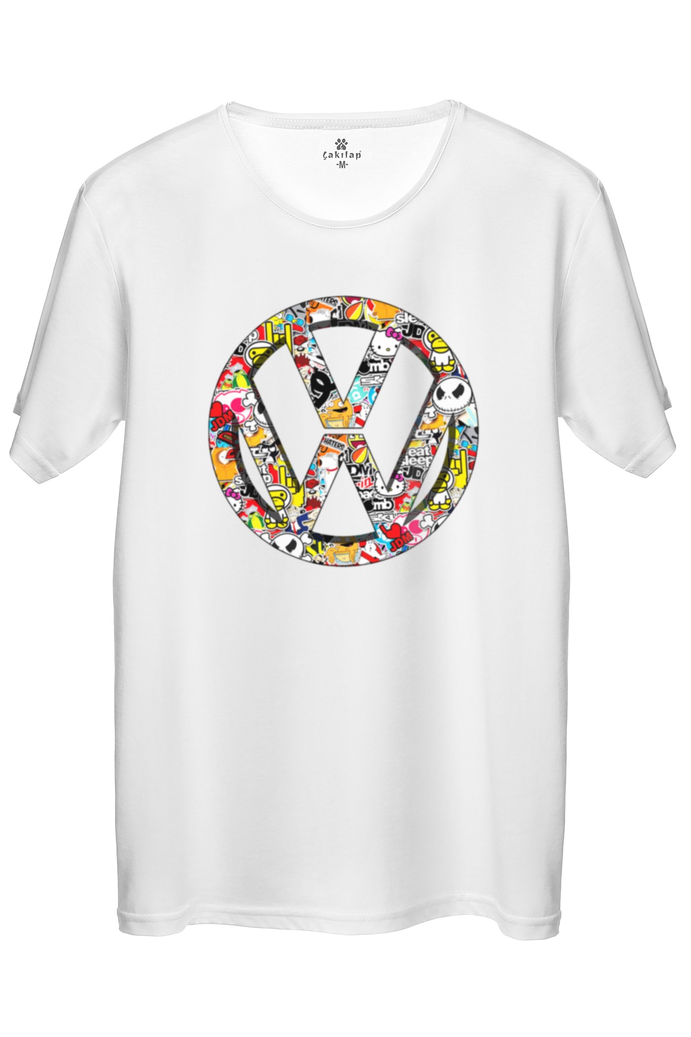 Vw Logo Baskılı Regular Tişört