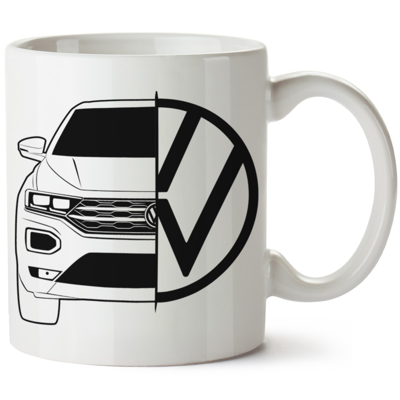 Vw troc Baskılı Porselen Kupa Bardak