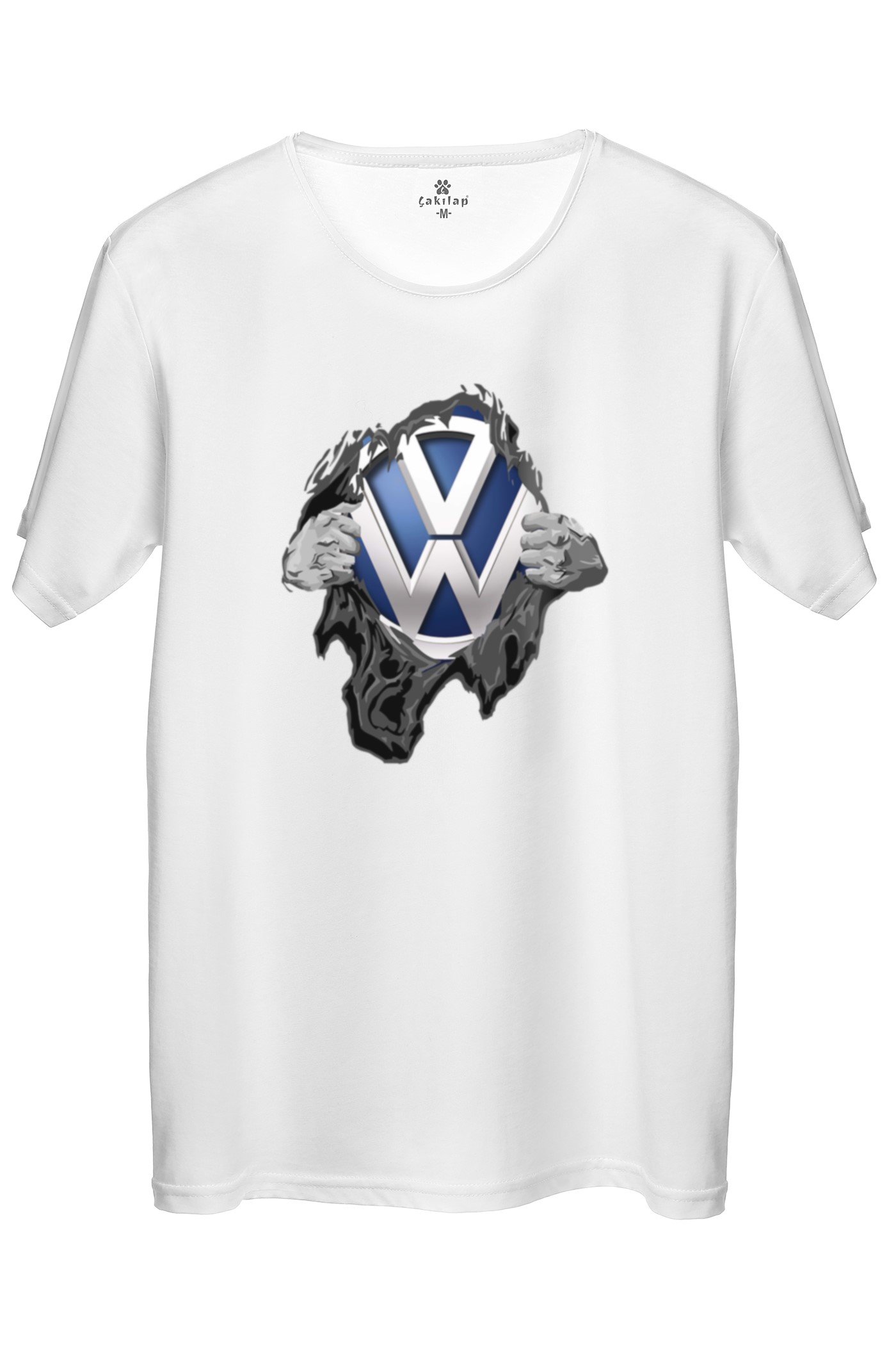 Vw Logo Baskılı Regular Tişört