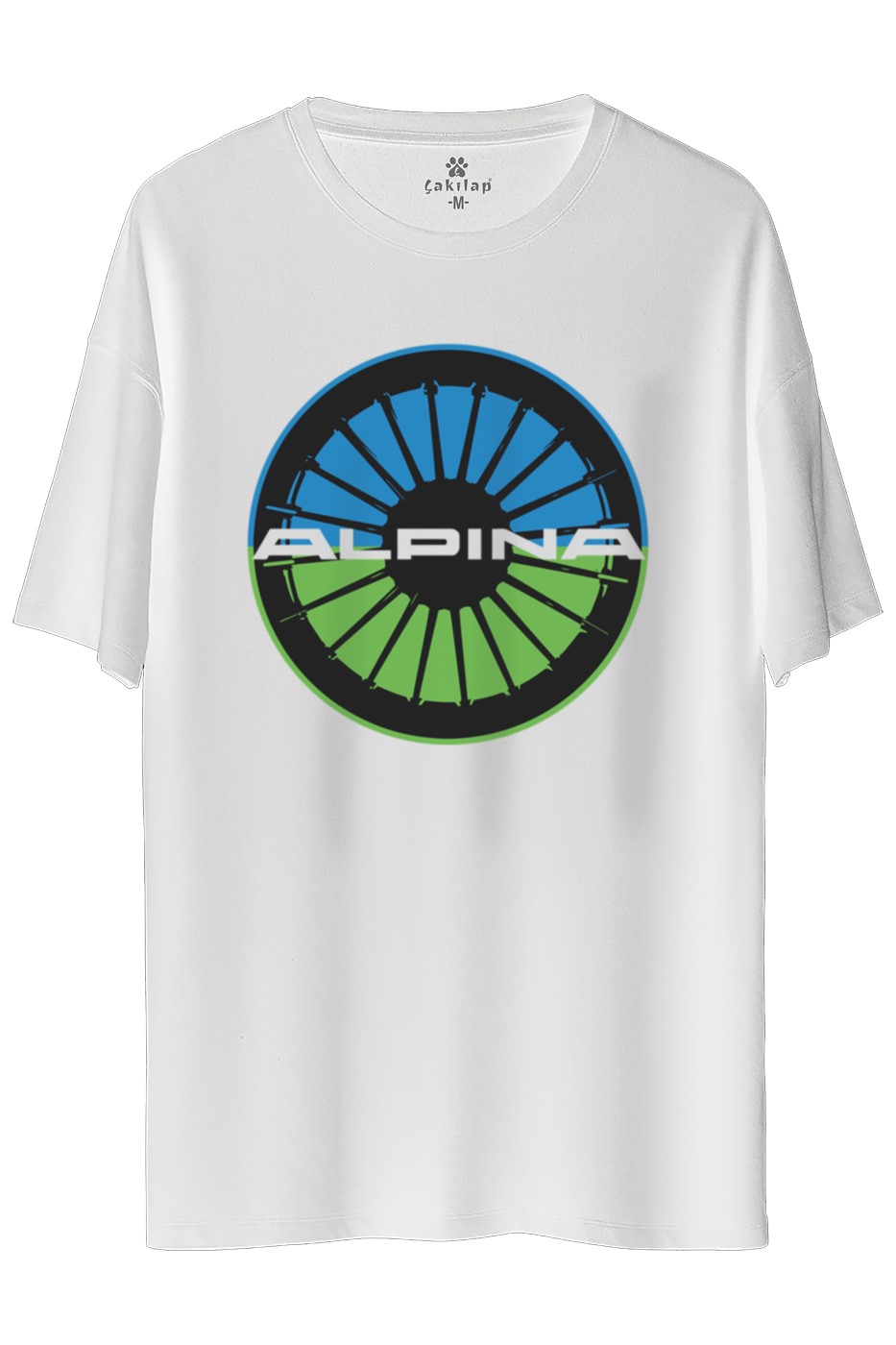 Bmw Alphina Baskılı Oversize Tişört