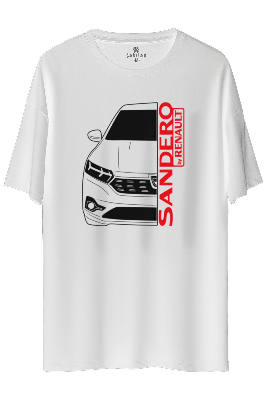 Dacia Sandero Baskılı Oversize Tişört