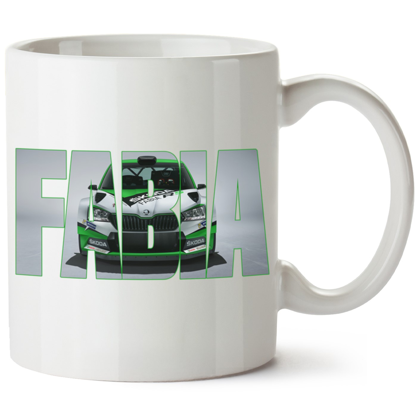 Skoda Fabia3 Baskılı Porselen Kupa Bardak