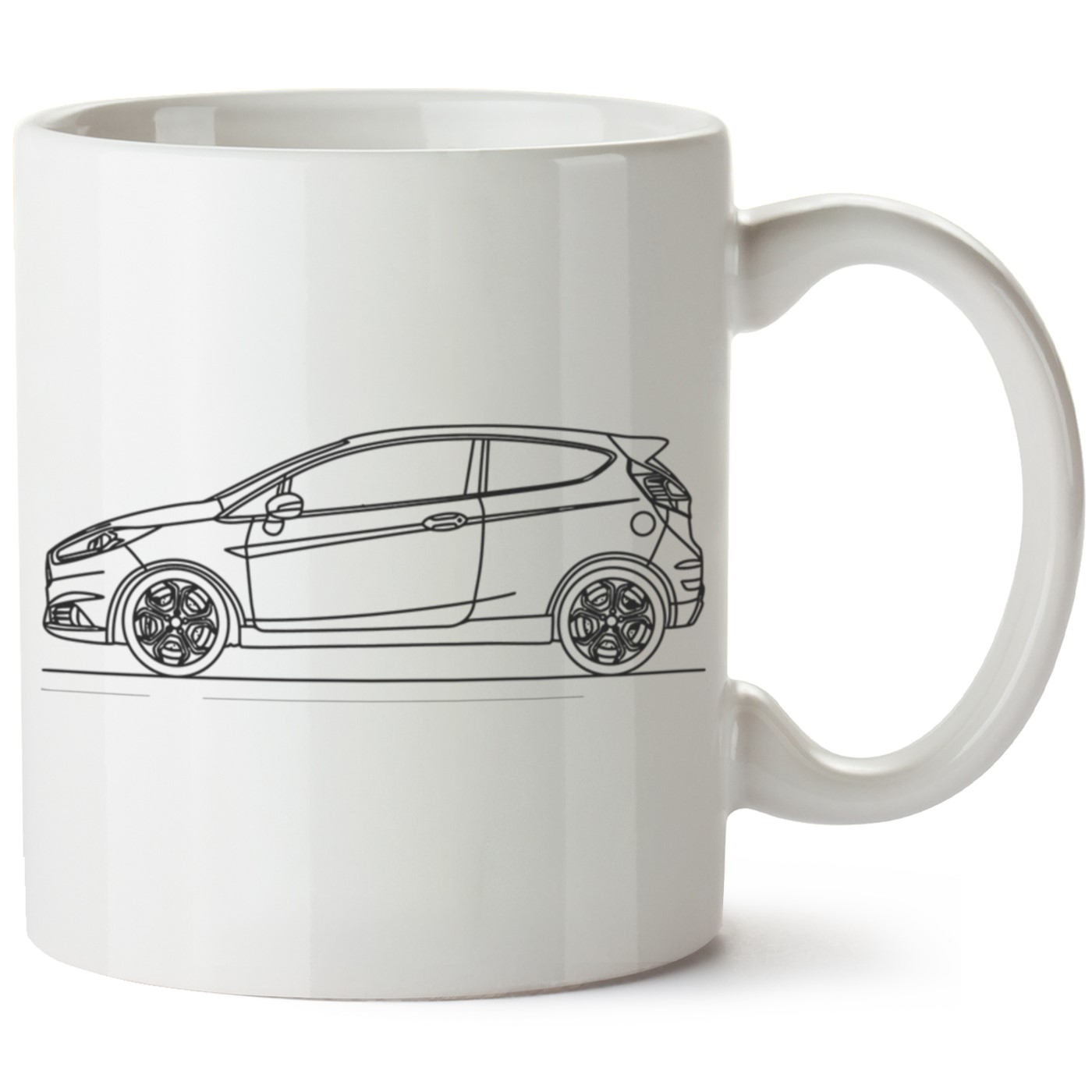 Ford Fiesta Mk7.5 Baskılı Porselen Kupa Bardak