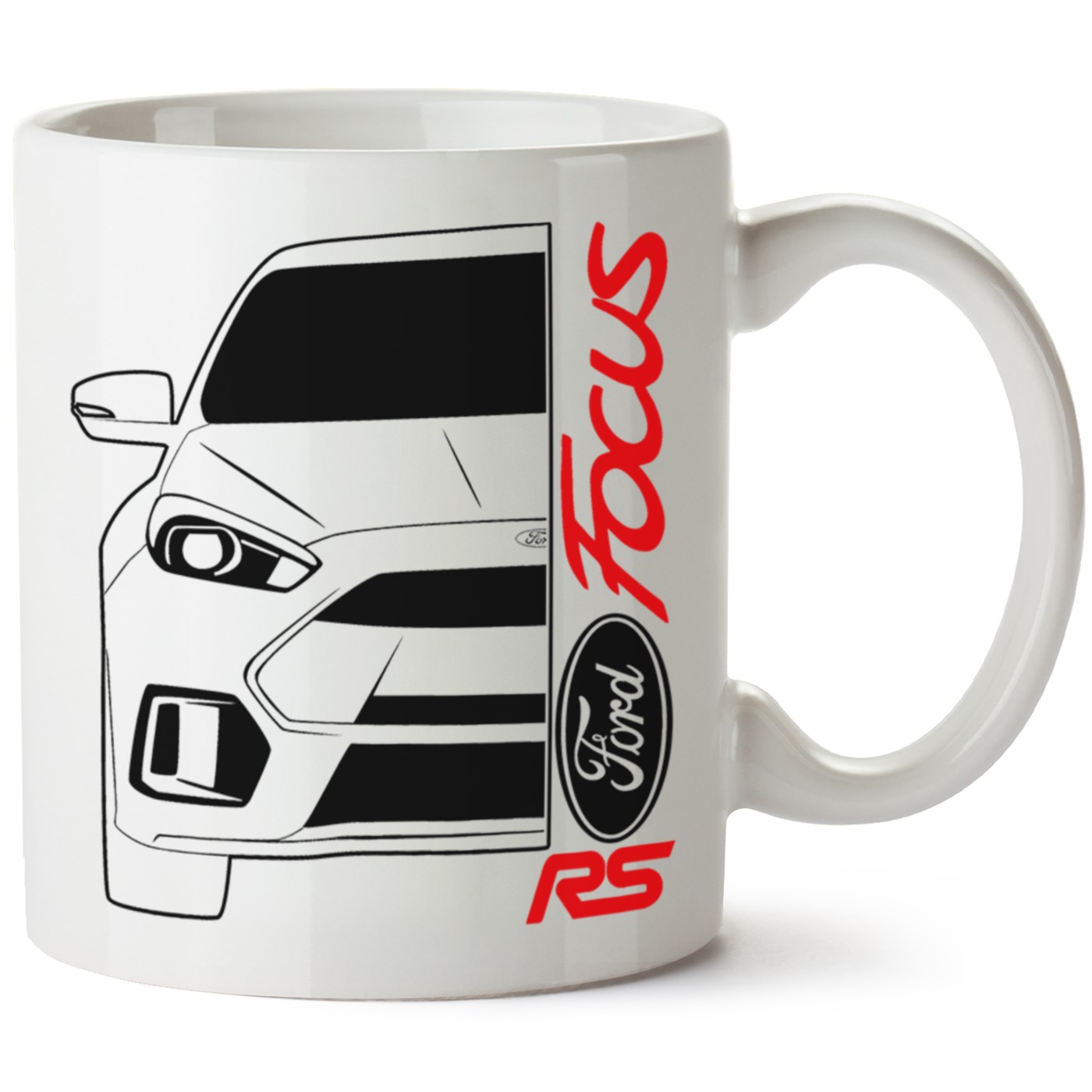 Ford Focus Mk4 Baskılı Porselen Kupa Bardak