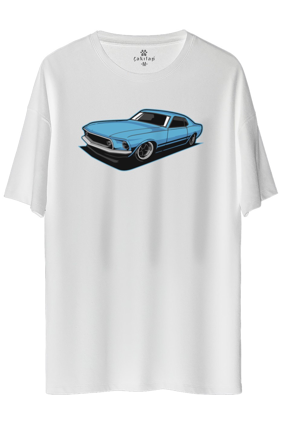 Ford Mustang Baskılı Oversize Tişört