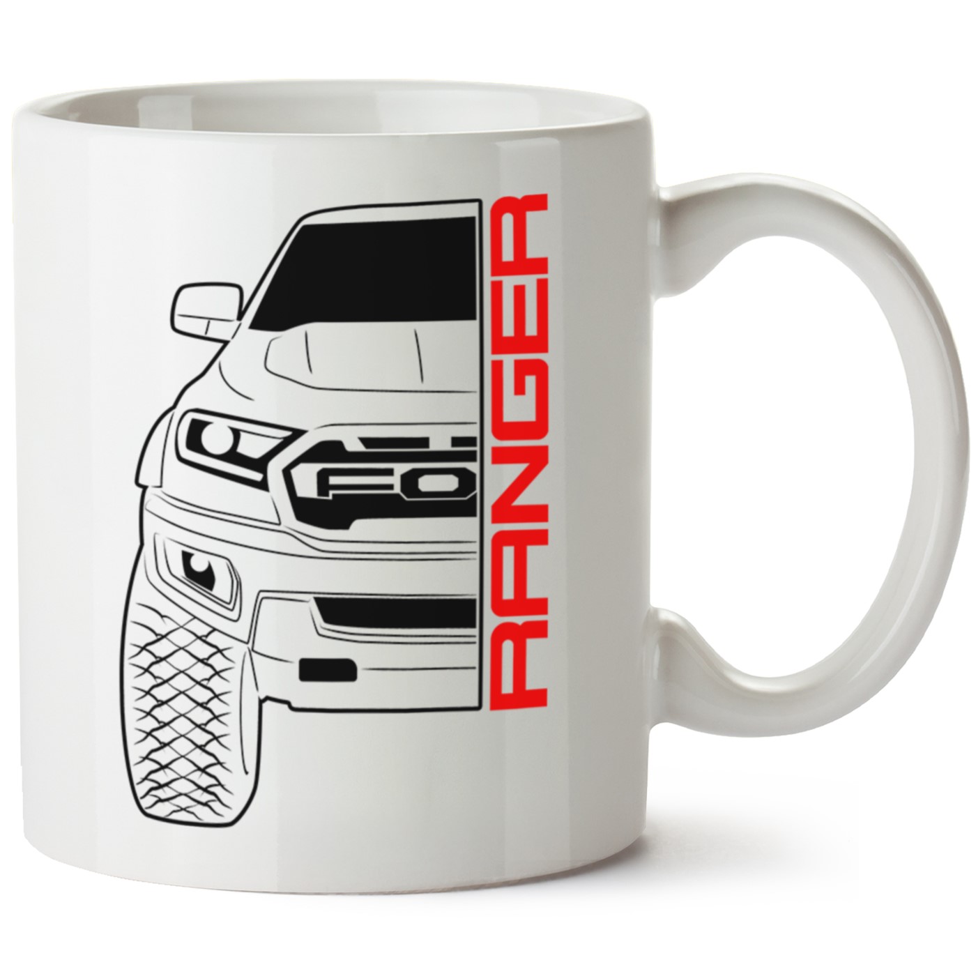 Ford Ranger Baskılı Porselen Kupa Bardak