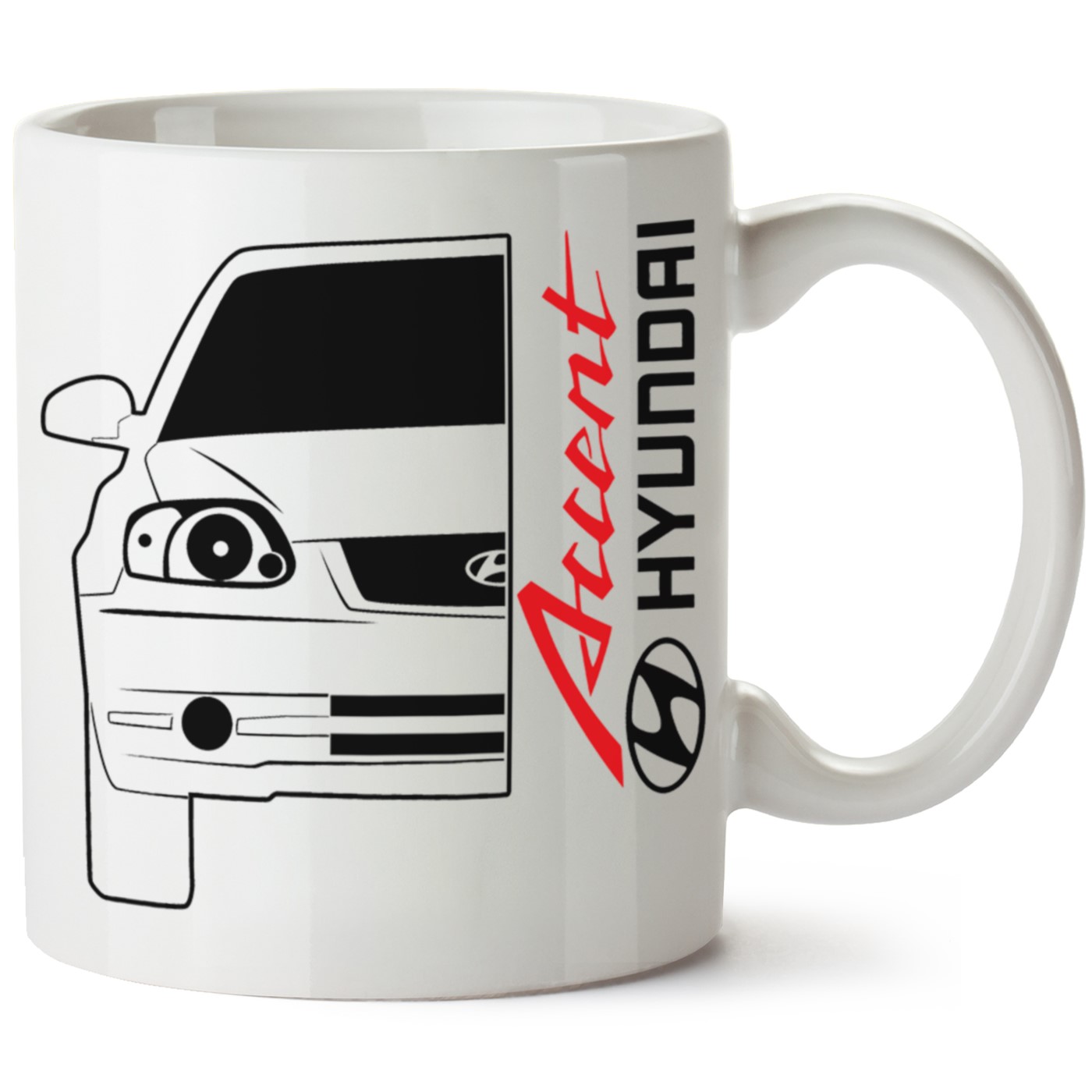 Hyundai Accent Baskılı Porselen Kupa Bardak
