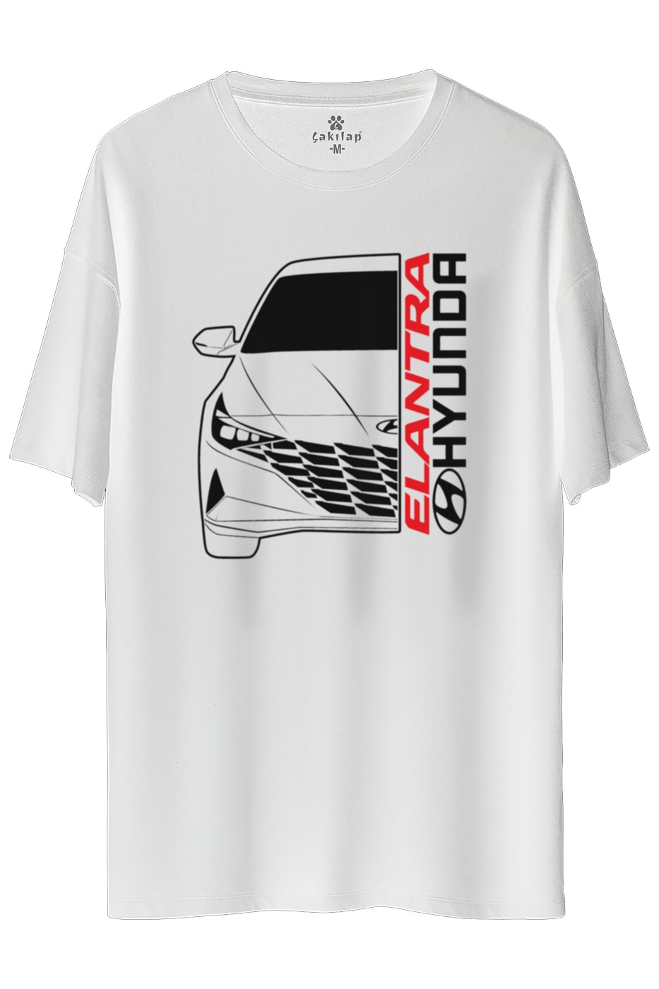Hyundai Elentra Baskılı Oversize Tişört